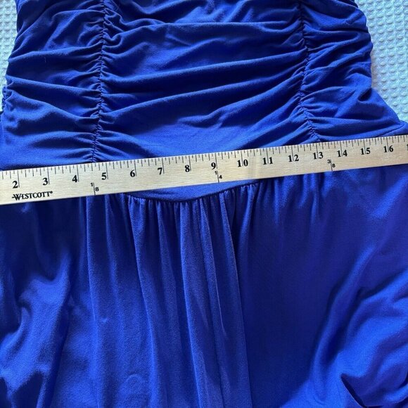 AVA & VIV Ruche Bodice Jumpsuit  XXL Purple Wide Leg Spaghetti Removable Straps - Picture 15 of 16